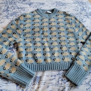 Zara Light Blue Knit Sweater